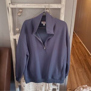 MoCo Boutique Pullover Blue Sweatshirt Size L